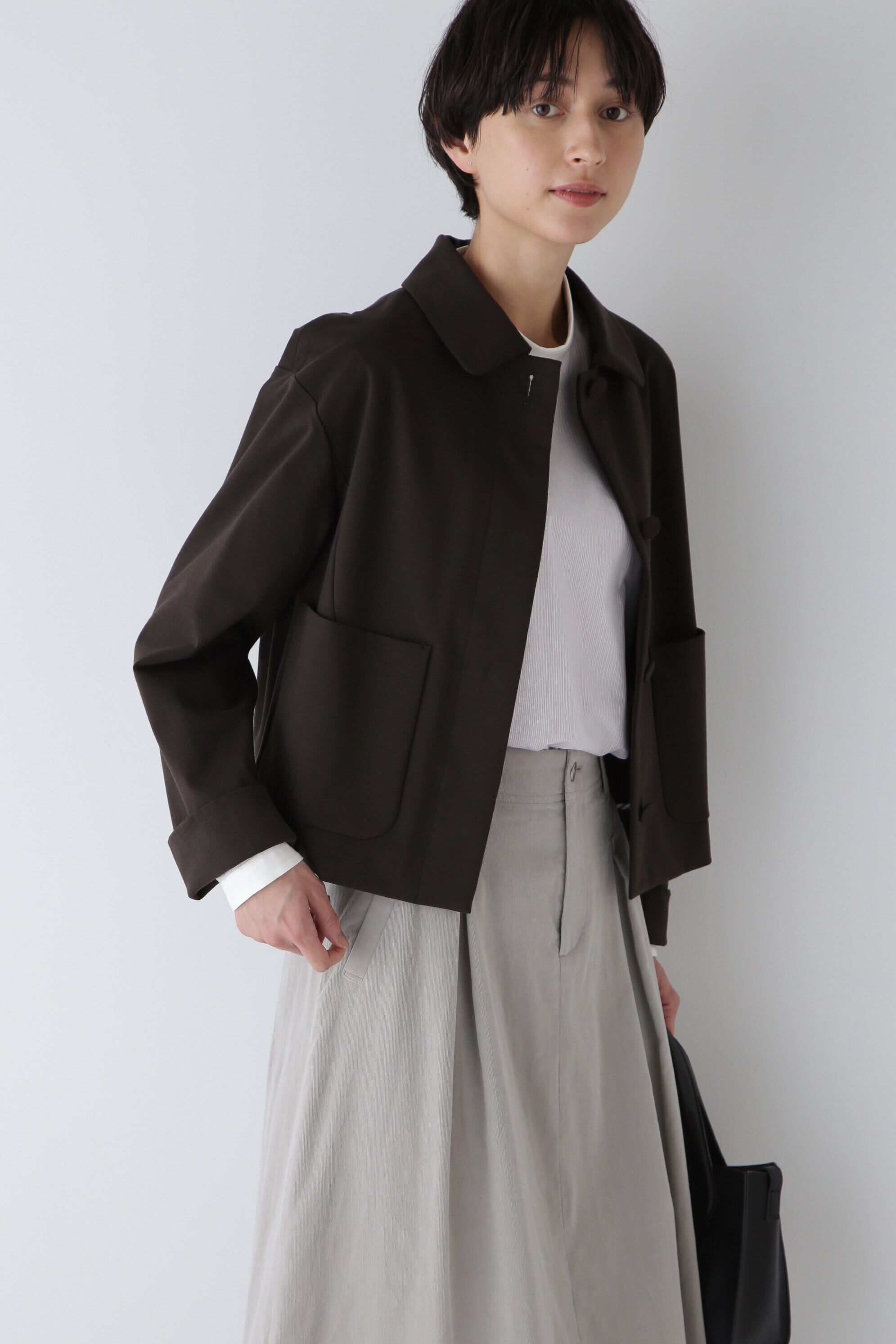  「◆ストレッチポンチジャケット」|その他|ブラウン