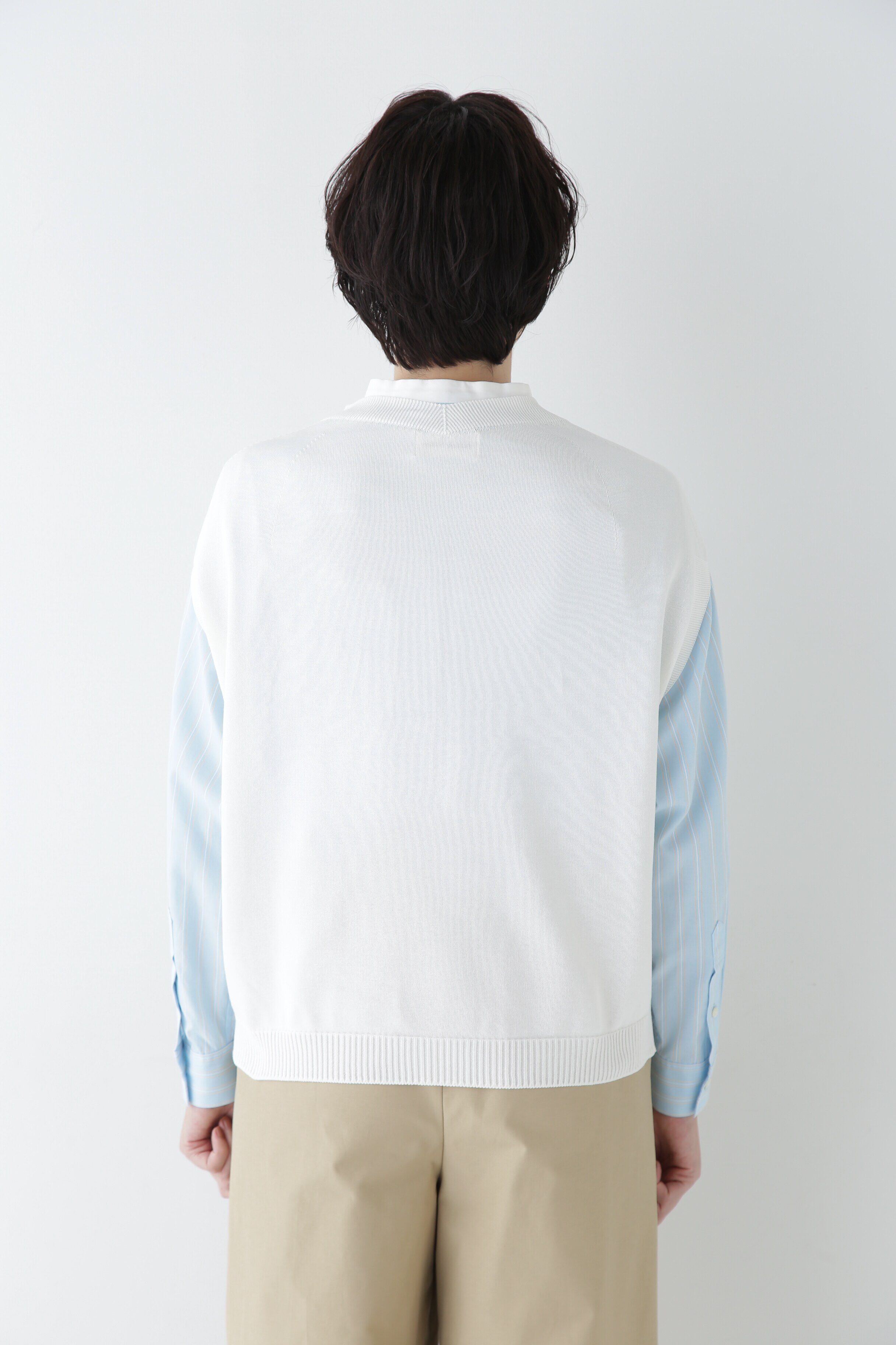  「◆【ウォッシャブル】ハイゲージクルーネックニットベスト」|ニット・セーター|