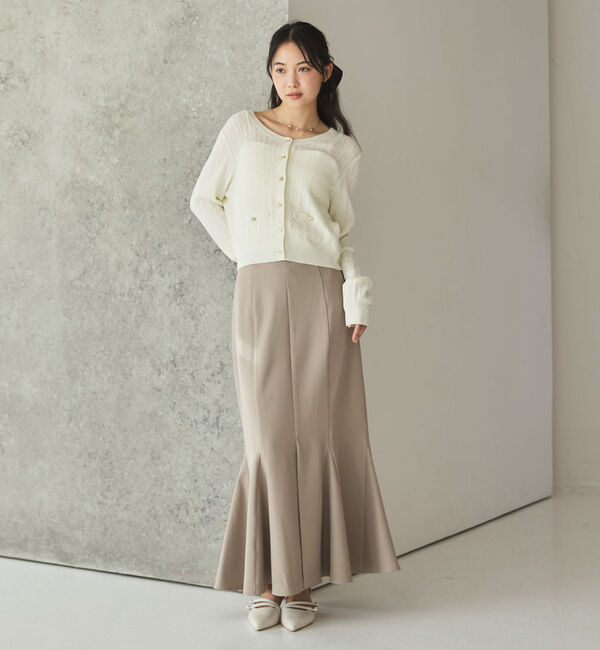 archives「【ＯＮかわ】ランダムケーブル金ボタンニットカーディガン」|カーディガン|