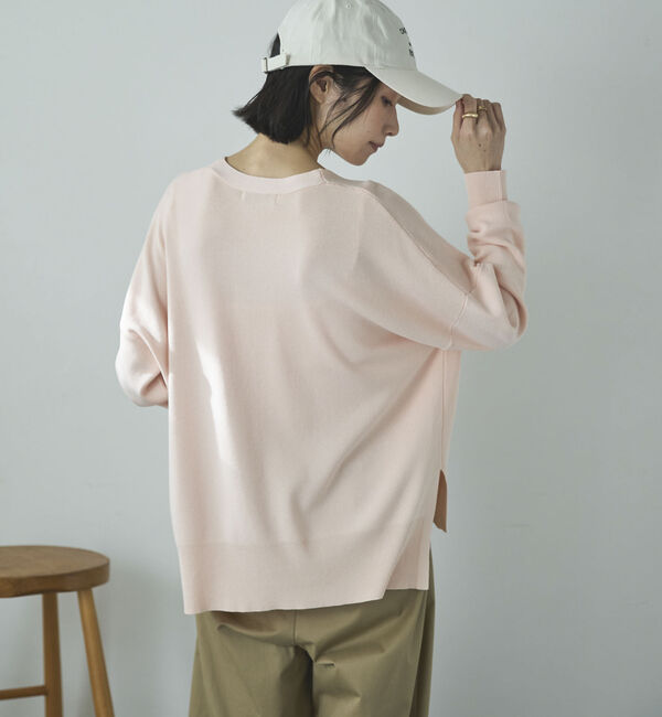 Doux archives「ゴム編みサイドスリットカーディガン」|カーディガン|