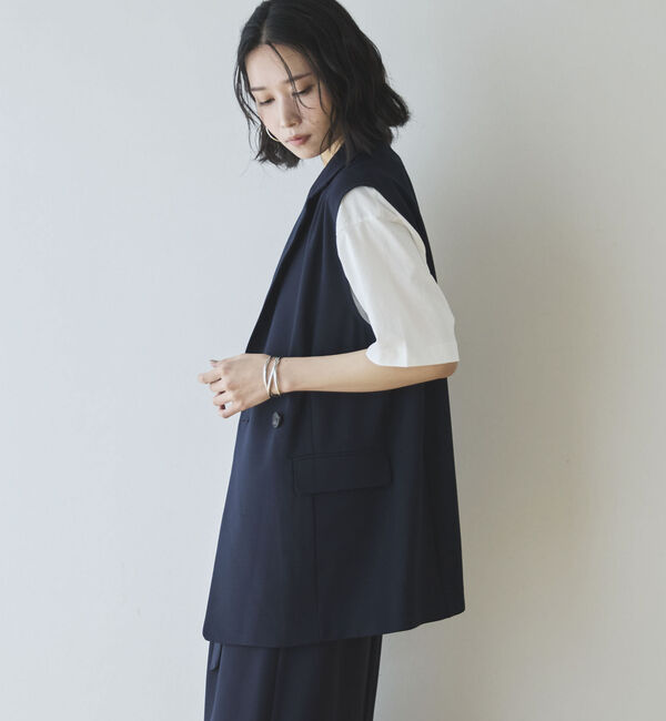 Doux archives「【多機能麻調合繊】テーラードジレ」|その他|