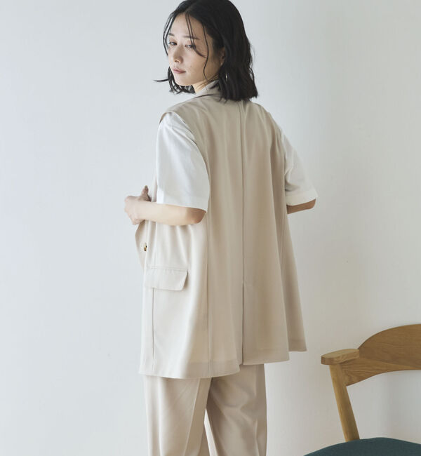 Doux archives「【多機能麻調合繊】テーラードジレ」|その他|