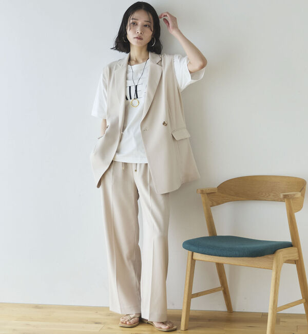 Doux archives「【多機能麻調合繊】テーラードジレ」|その他|