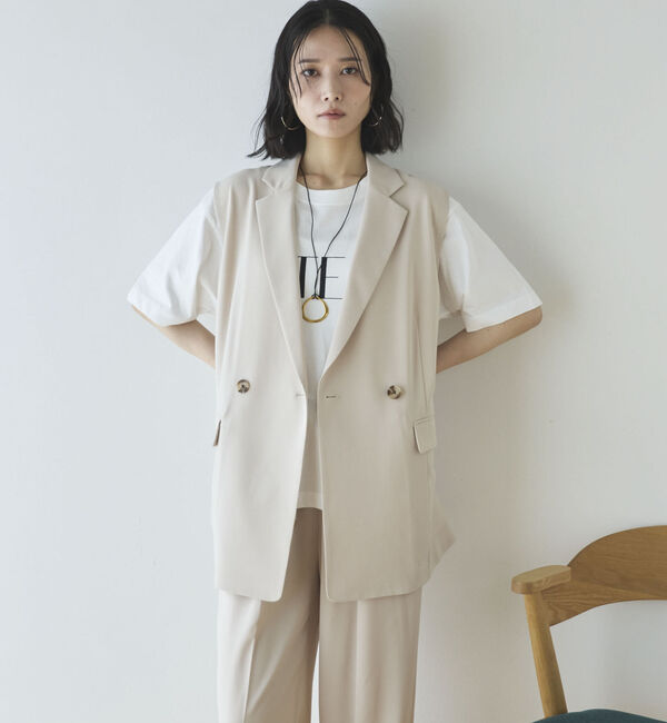 Doux archives「【多機能麻調合繊】テーラードジレ」|その他|