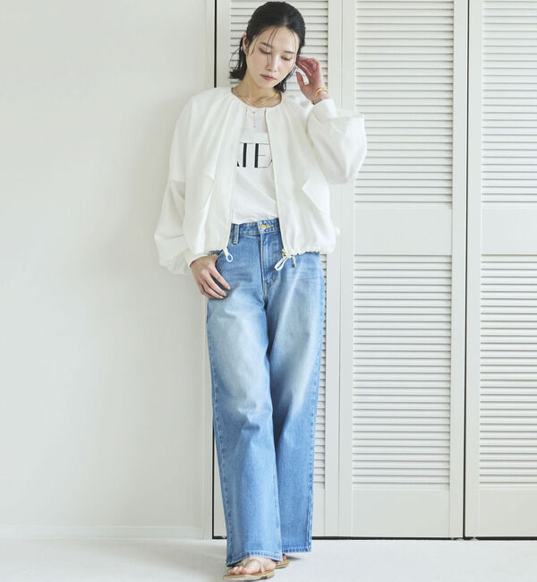 Doux archives「麻調シアーネックギャザーブルゾン」|その他|