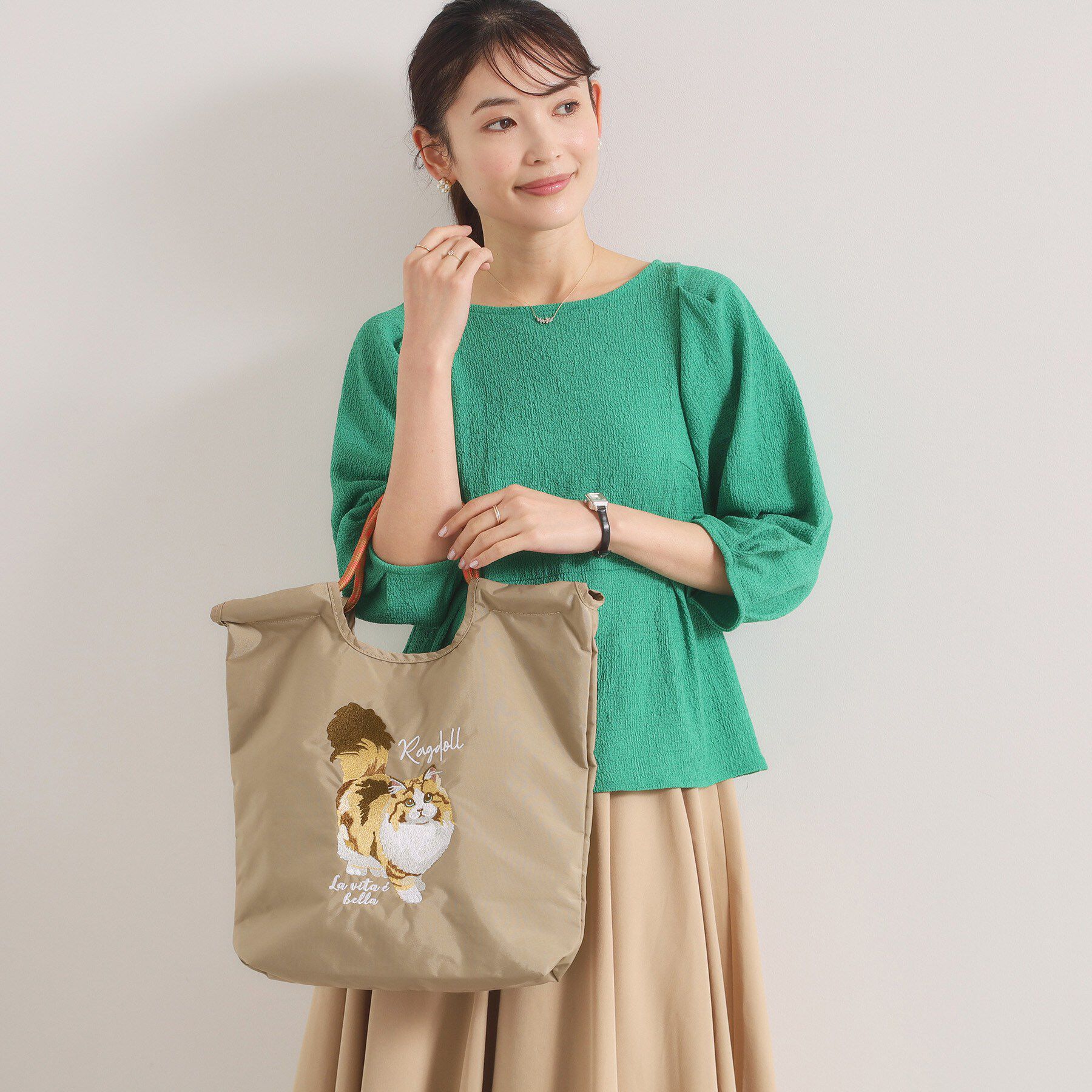 ITS&rsquo;DEMO「アニマル刺繍トート」|トートバッグ|