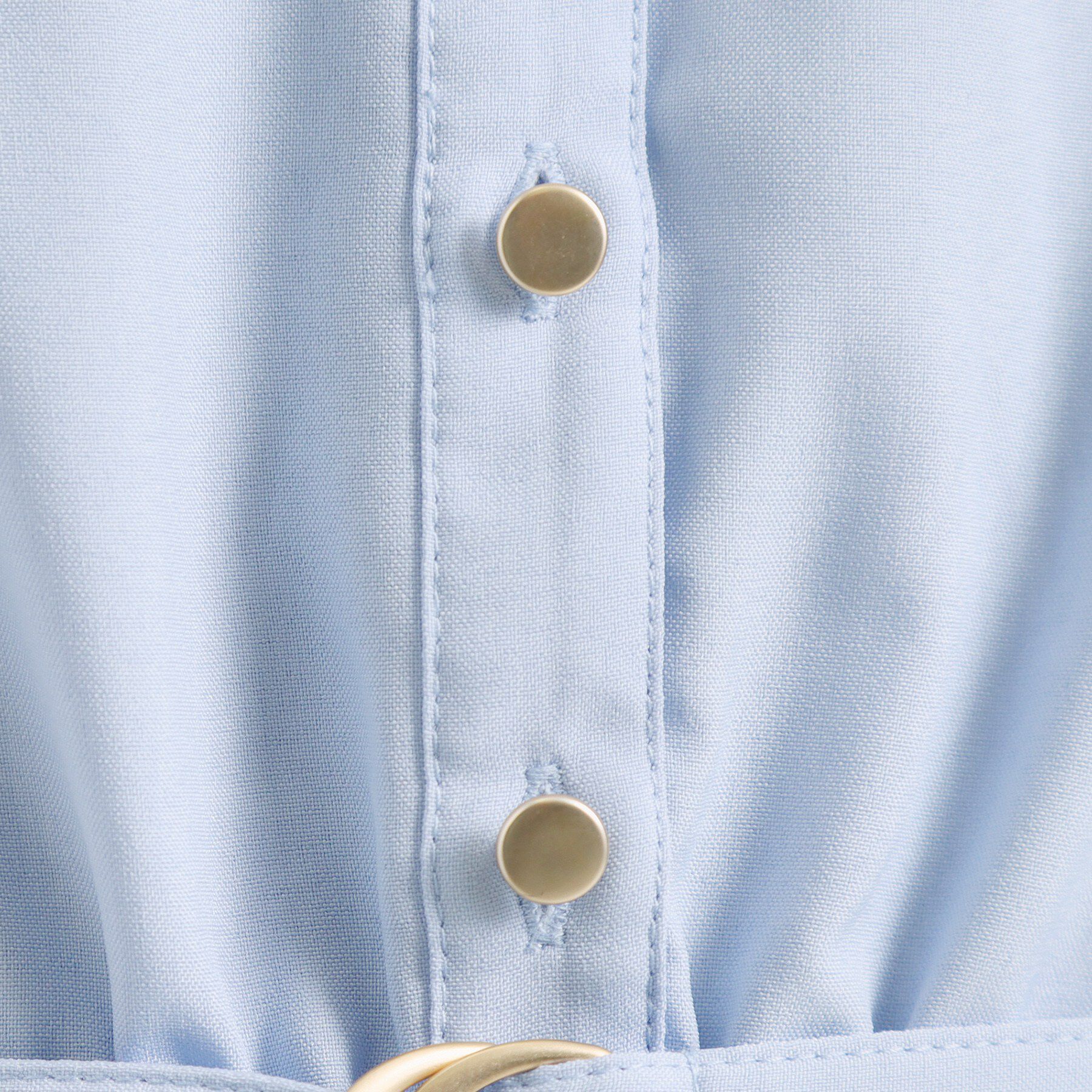 ITS&rsquo;DEMO「【UVケア／洗濯機OK／イージーケア】麻調合繊ブラウジングワンピース」|ワンピース|