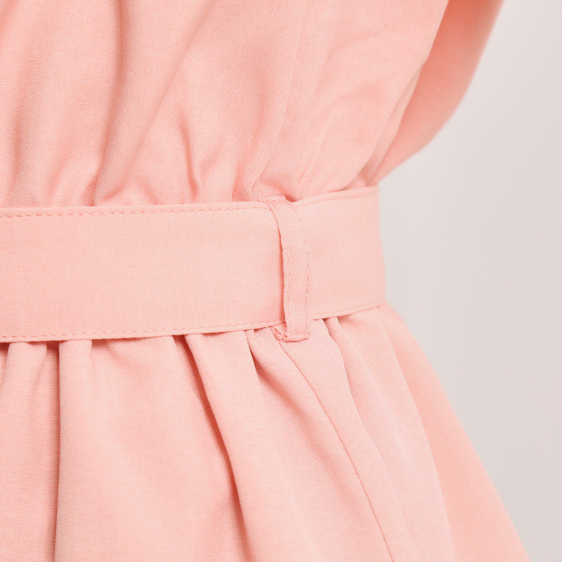 ITS&rsquo;DEMO「【UVケア／洗濯機OK／イージーケア】麻調合繊ブラウジングワンピース」|ワンピース|