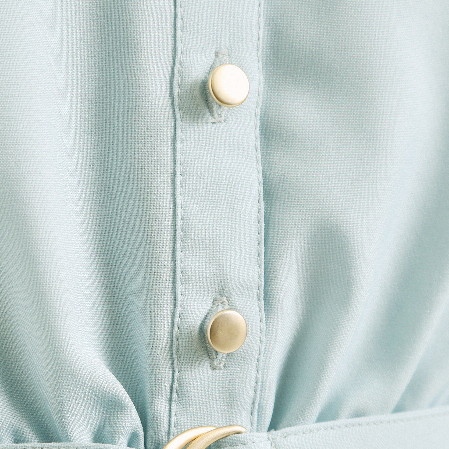 ITS&rsquo;DEMO「【UVケア／洗濯機OK／イージーケア】麻調合繊ブラウジングワンピース」|ワンピース|