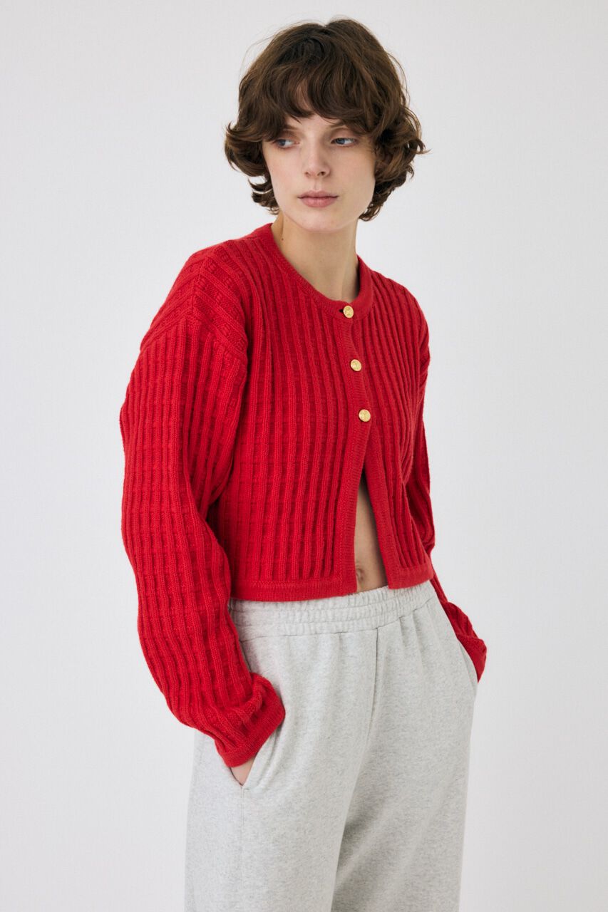 MOUSSY「BI COLOR ニットカーディガン」|カーディガン|