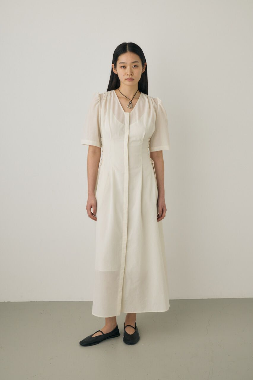 MOUSSY「シアーシャツワンピース　リサイクルポリエステル使用」|ワンピース|WHT