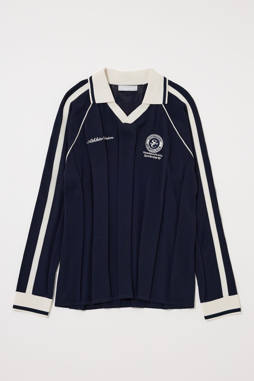 MOUSSY「KNIT GAME シャツ」|ニット・セーター|NVY