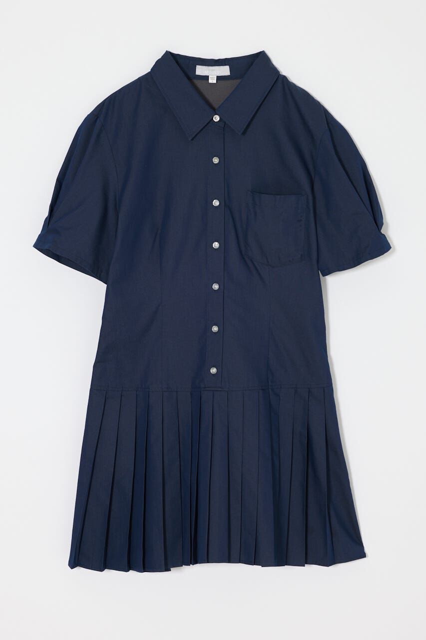 MOUSSY「PLEATED SHIRT MINI ドレス」|ワンピース|D/NVY3