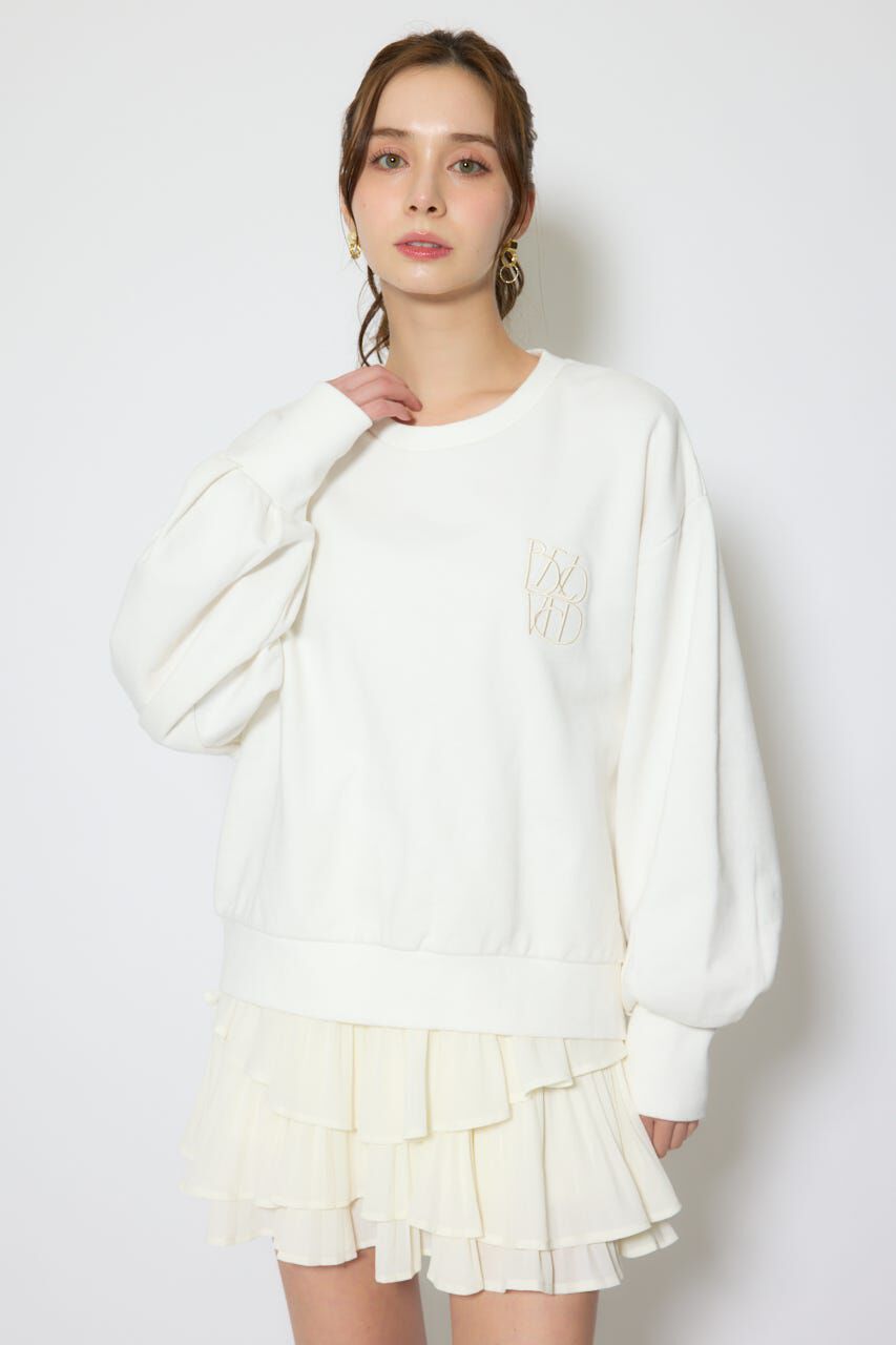 rienda「バックレースアップスウェットトップス」|Tシャツ・カットソー|