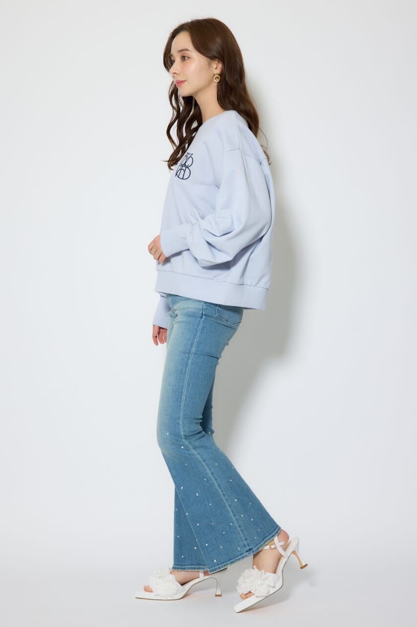 rienda「バックレースアップスウェットトップス」|Tシャツ・カットソー|