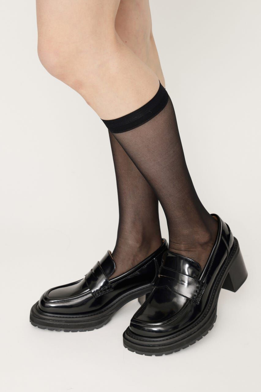 SLY「HEELED PENNY LOAFERS」|ローファー|
