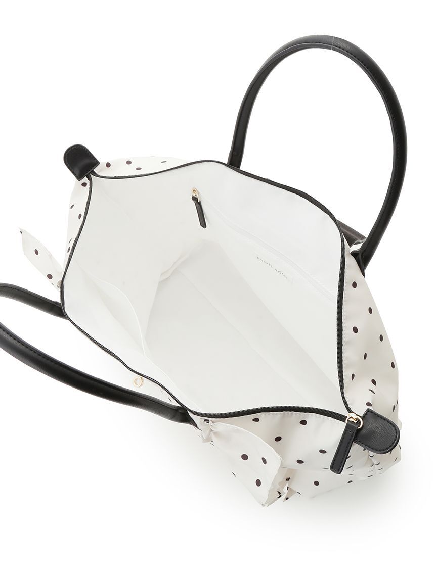 SNIDEL HOME「フリルナイロンバッグ」|ハンドバッグ|