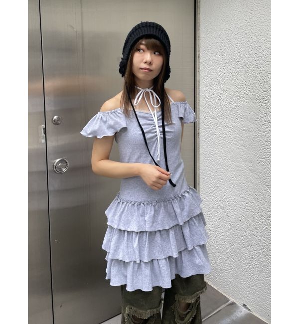 jouetie「フレンチスリーブフリルワンピース」|ワンピース|