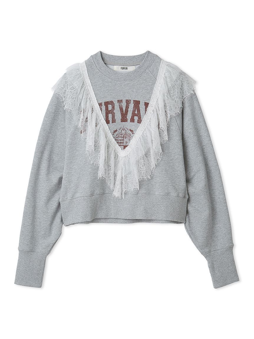 FURFUR「リメイクデザインフリルスウェット」|スウェット・ジャージ|