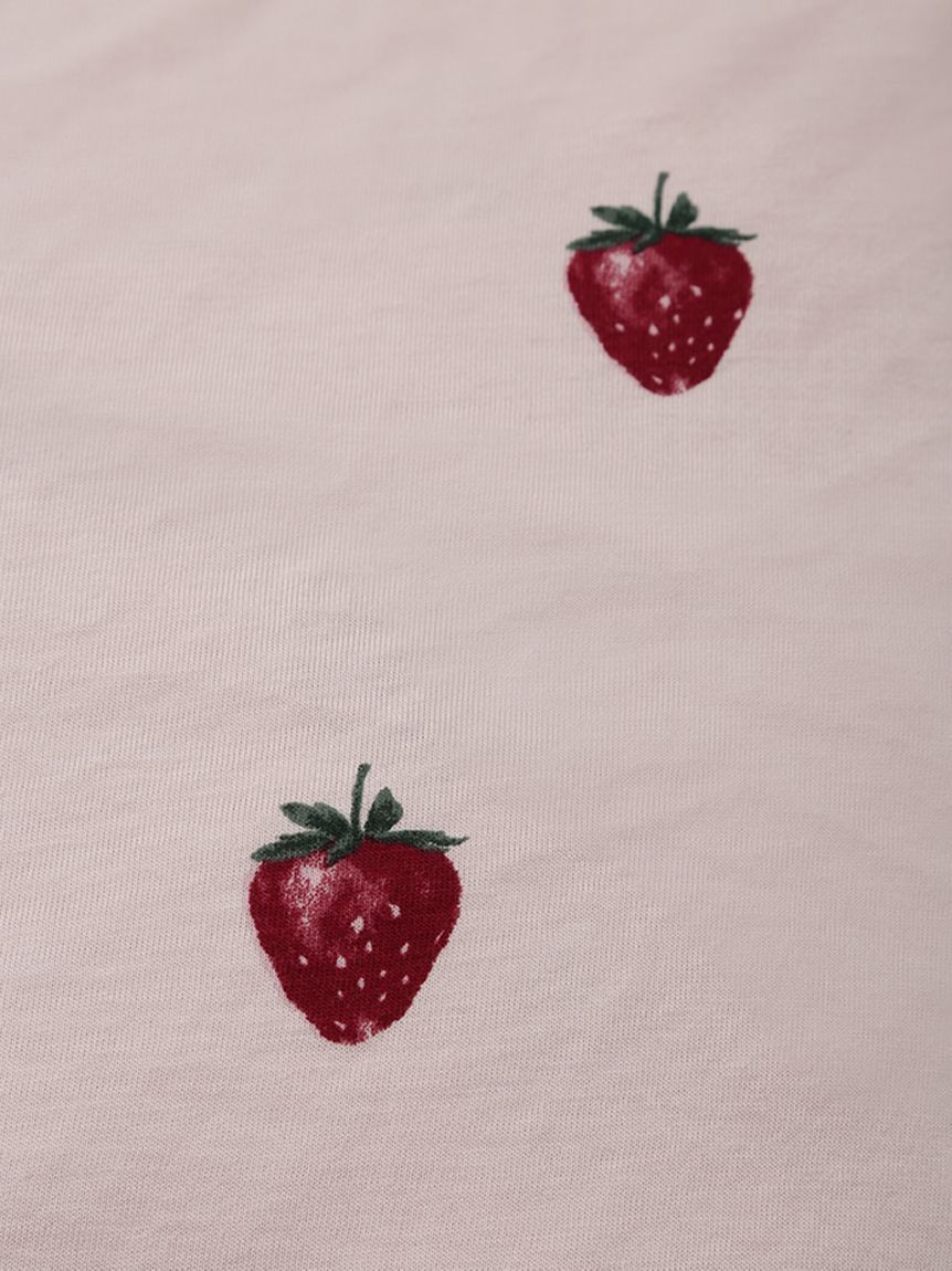 gelato pique Sleep「【Sleep】ストロベリー柄BOXシーツ（セミダブル）」|その他|