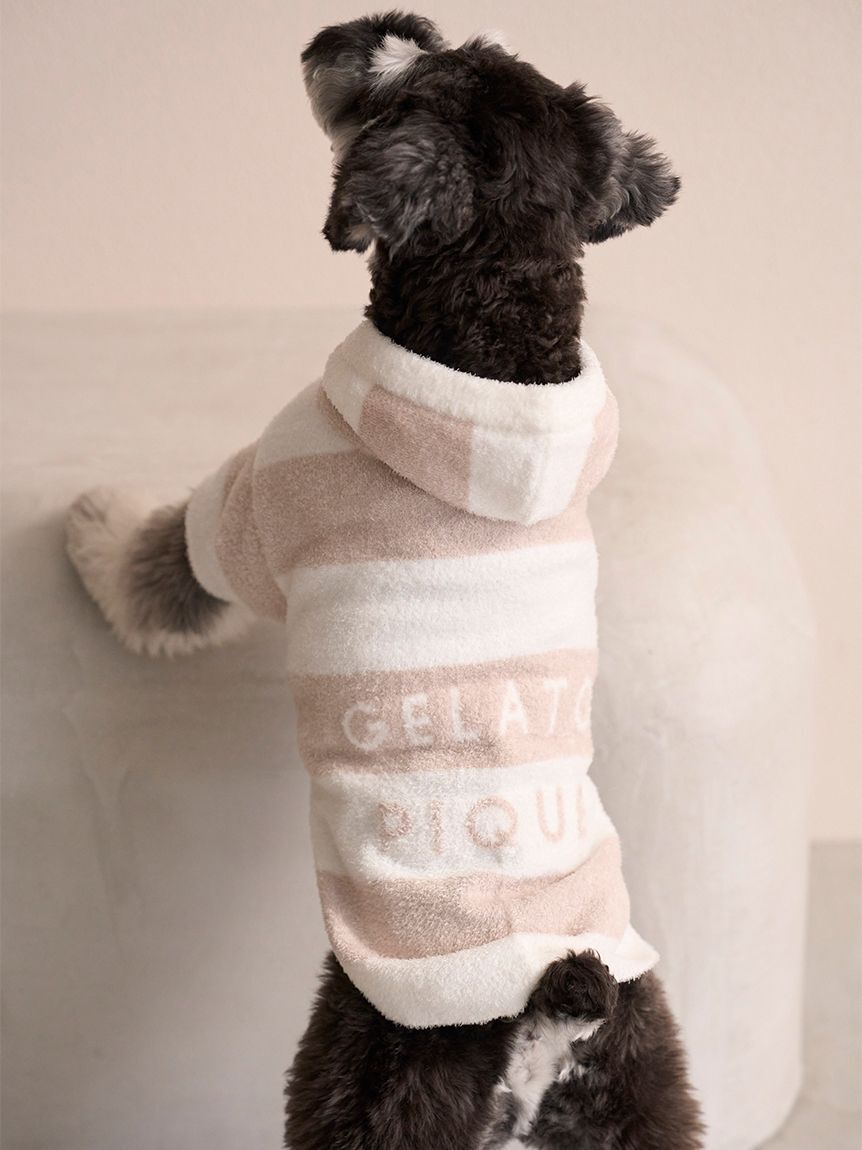  GELATO PIQUE CAT&DOG「【CAT&DOG】スムーズィーXLサイズ２ボーダーフーディー」|その他|BEG
