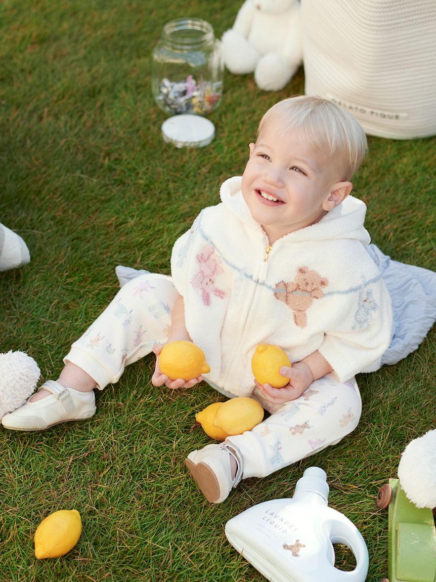 GELATO PIQUE KIDS & BABY「【BABY】エアリーモコウォッシングアニマルジャガードポンチョ」|その他ベビーウェア|