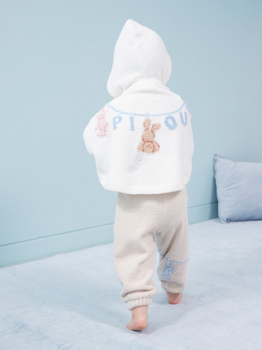 GELATO PIQUE KIDS & BABY「【BABY】エアリーモコウォッシングアニマルジャガードポンチョ」|その他ベビーウェア|