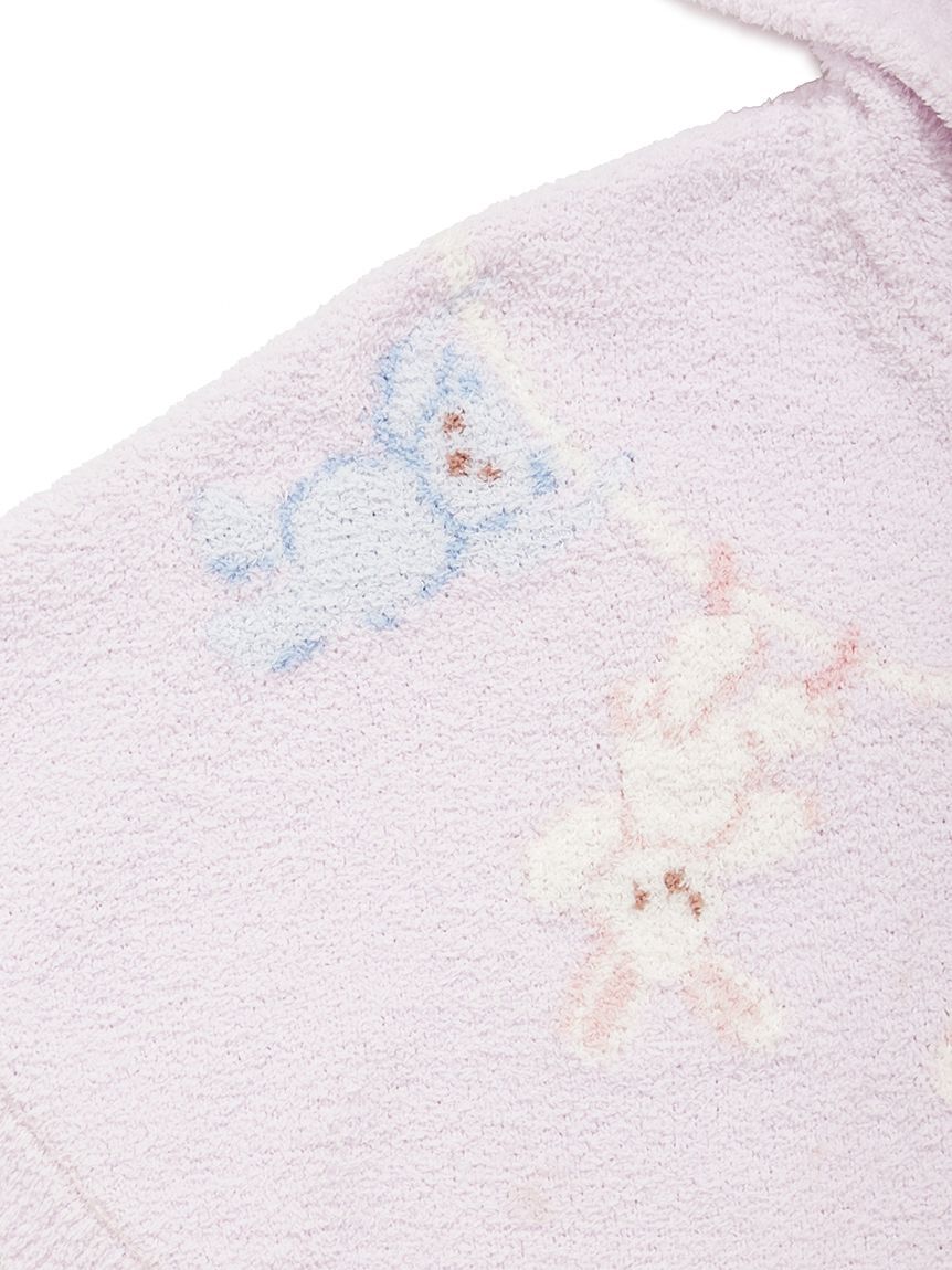 GELATO PIQUE KIDS & BABY「【BABY】エアリーモコウォッシングアニマルジャガードポンチョ」|その他ベビーウェア|