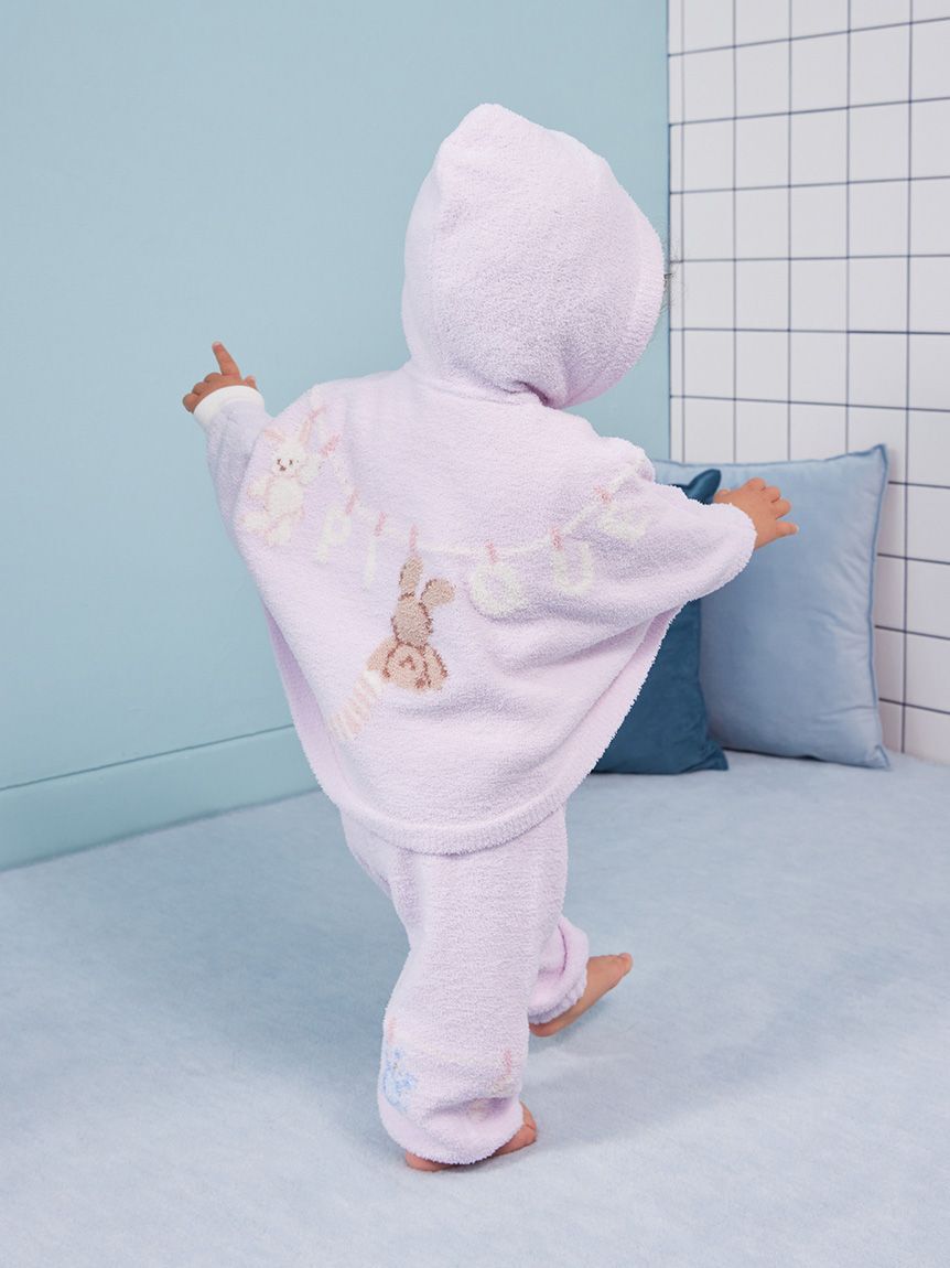 GELATO PIQUE KIDS & BABY「【BABY】エアリーモコウォッシングアニマルジャガードポンチョ」|その他ベビーウェア|