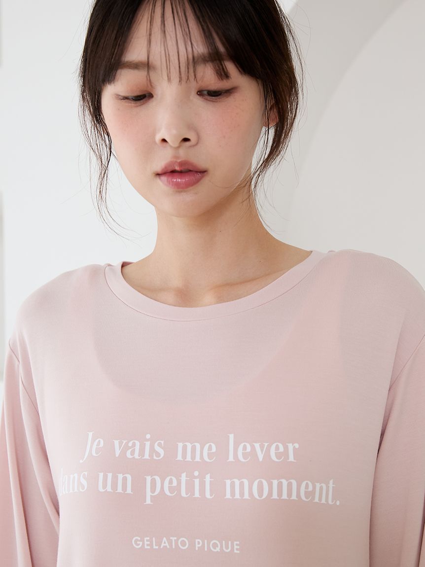 gelato pique「インレイロゴワンピース」|ルームウェア|