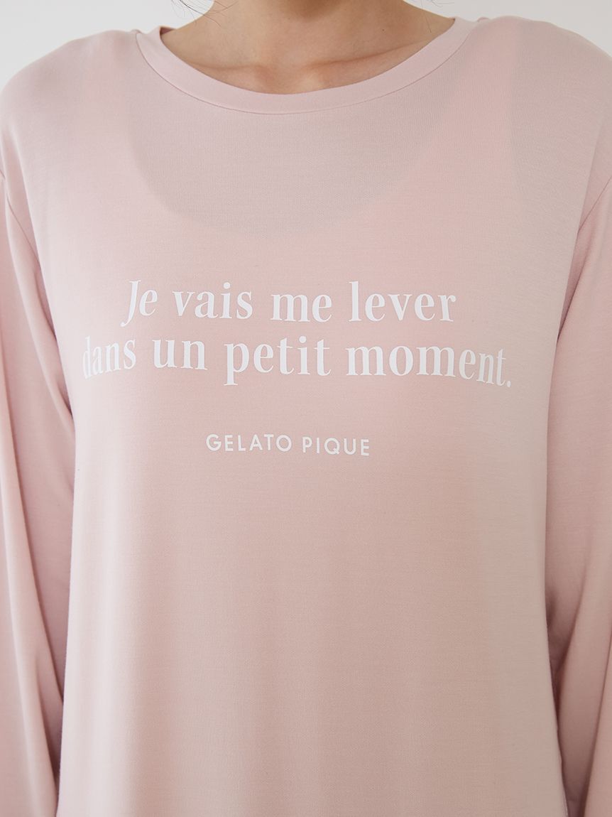 gelato pique「インレイロゴワンピース」|ルームウェア|