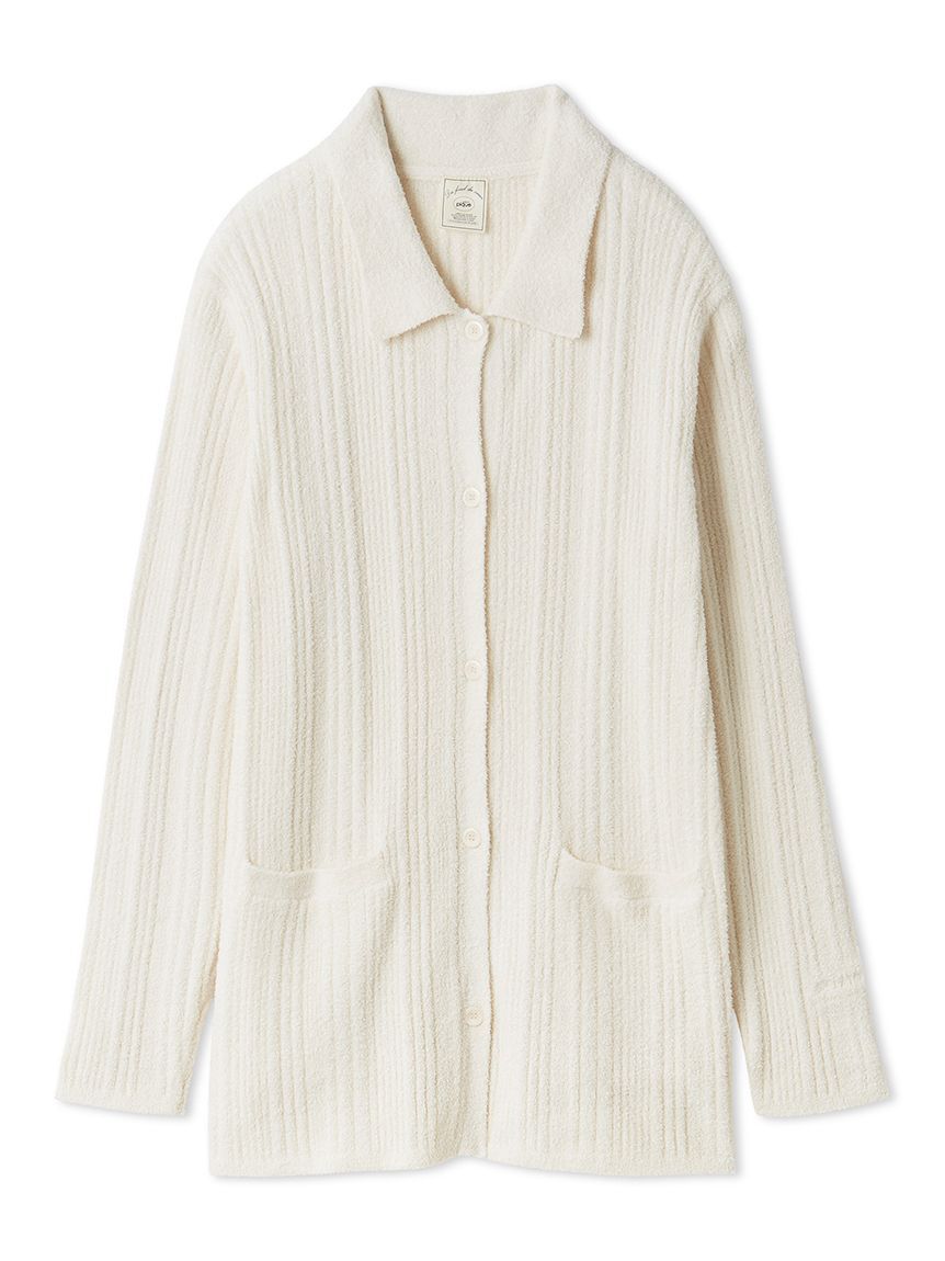 gelato pique「調温スムーズィーランダムリブカーディガン」|ルームウェア|