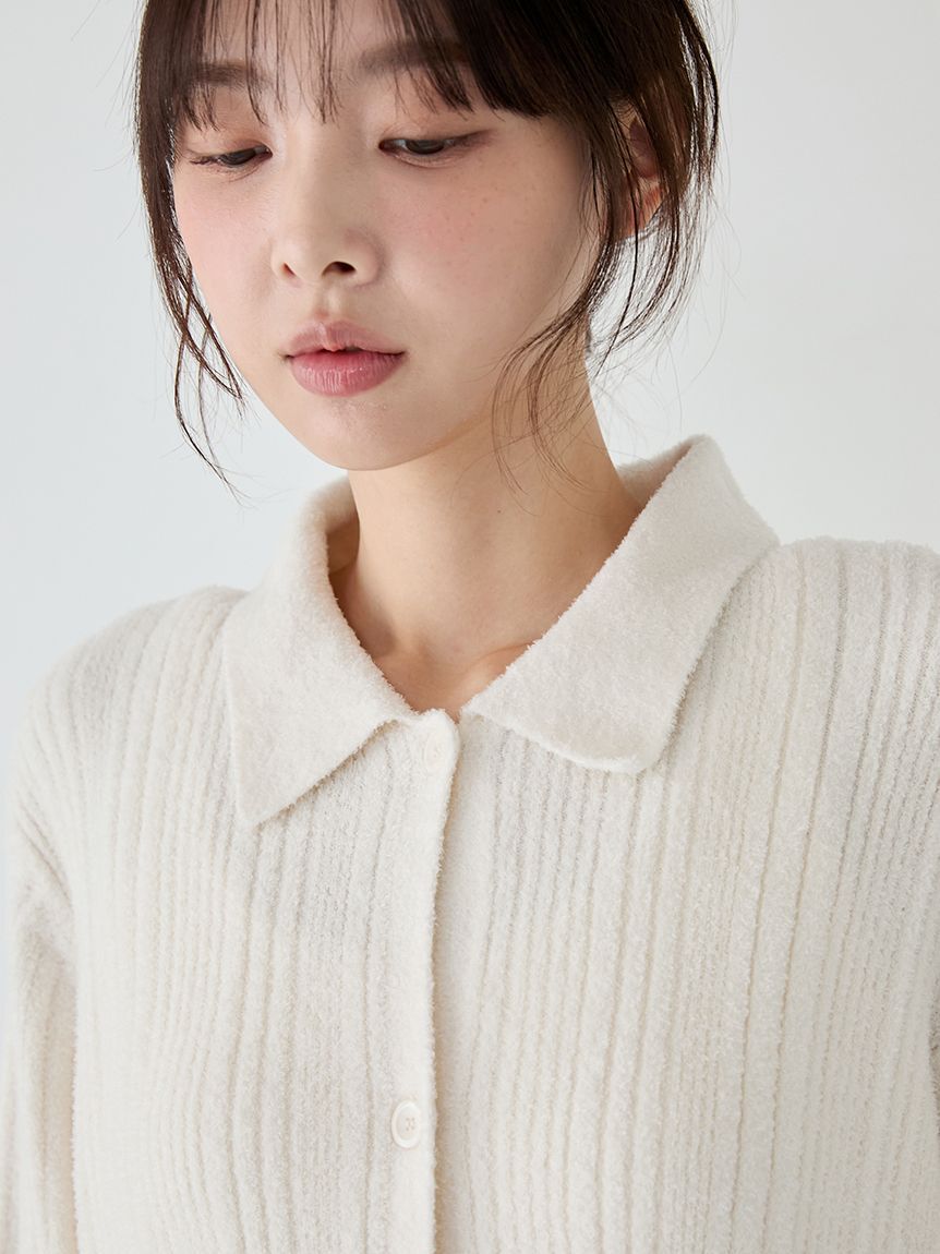 gelato pique「調温スムーズィーランダムリブカーディガン」|ルームウェア|