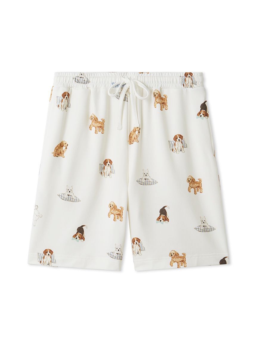 gelato pique「【UNISEX】プレイフルDOG柄ハーフパンツ」|ルームウェア|
