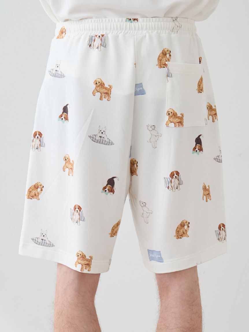 gelato pique「【UNISEX】プレイフルDOG柄ハーフパンツ」|ルームウェア|