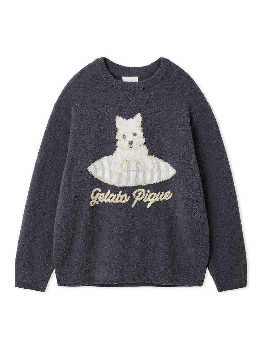 gelato pique「【UNISEX】エアリーモコプレイフルDOGジャガードプルオーバー」|ルームウェア|