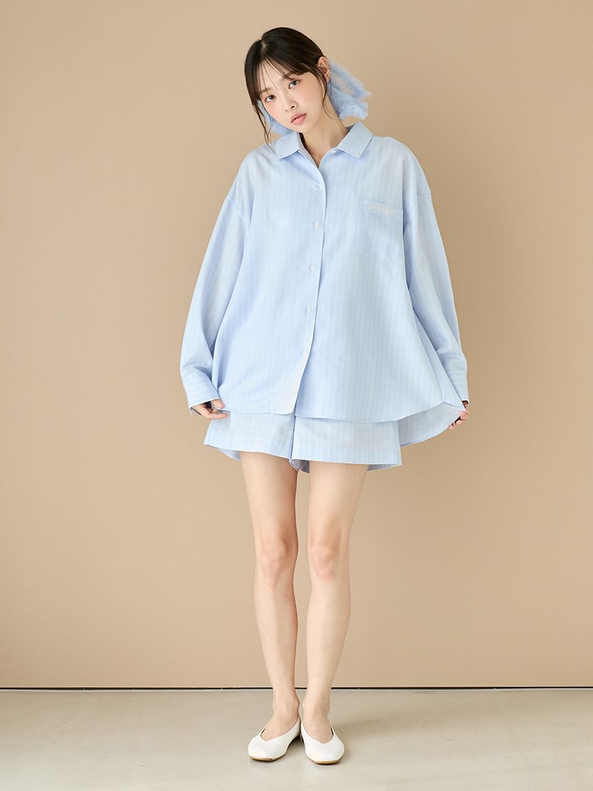 gelato pique「ストライプショートパンツ」|ルームウェア|