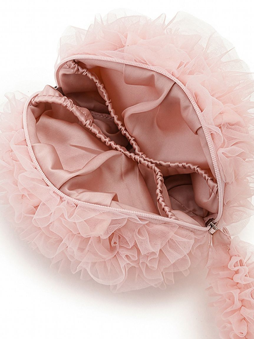 gelato pique「ボリュームフリルチュールポーチ」|ポーチ|