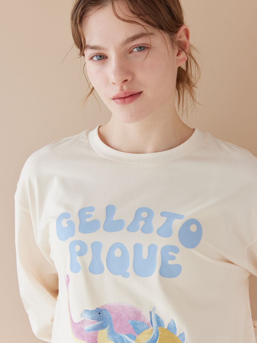gelato pique「ダイナソーワンポイントロンT」|ルームウェア|