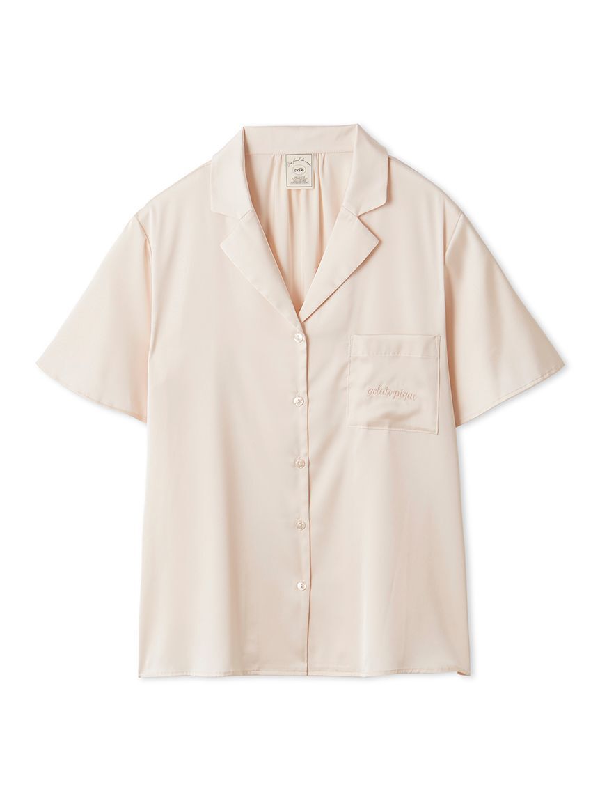 gelato pique「サテンシャツ」|ルームウェア|CORAL
