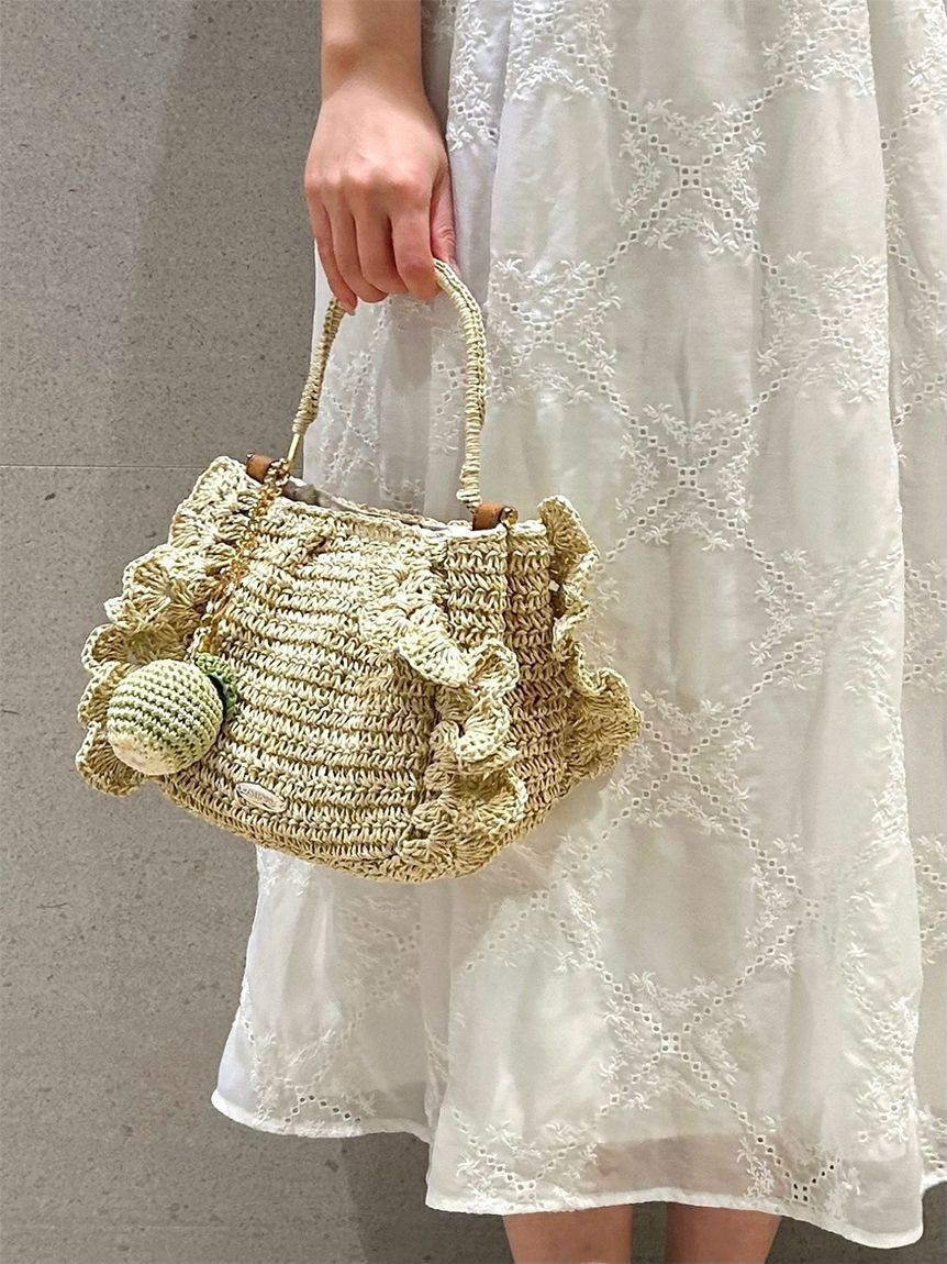 CELFORD「かぎ編みペーパーフリルバッグ」|トートバッグ|