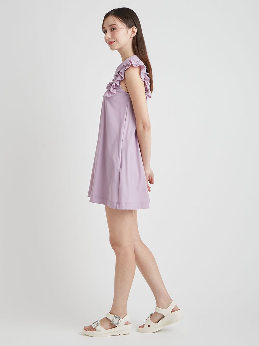 CELFORD「【水陸両用可】衿付きフリルロンパース」|オールインワン|