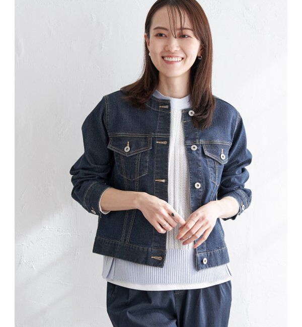 ikka「【雑誌InRed4月号掲載】ストレッチノーカラーGジャン」|その他|