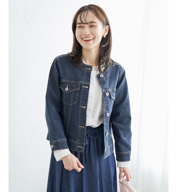 ikka「【雑誌InRed4月号掲載】ストレッチノーカラーGジャン」|その他|