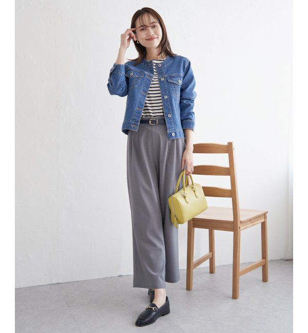 ikka「【雑誌InRed4月号掲載】ストレッチノーカラーGジャン」|その他|