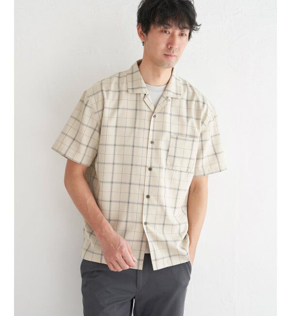 ikka「【セットアップ対応】Reflax(R) リラックスオープンカラーシャツ」|シャツ・ブラウス|