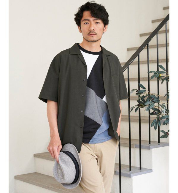 ikka「【セットアップ対応】Reflax(R) リラックスオープンカラーシャツ」|シャツ・ブラウス|
