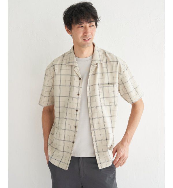 ikka「【セットアップ対応】Reflax(R) リラックスオープンカラーシャツ」|シャツ・ブラウス|