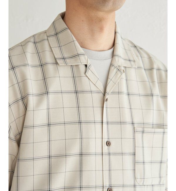 ikka「【セットアップ対応】Reflax(R) リラックスオープンカラーシャツ」|シャツ・ブラウス|