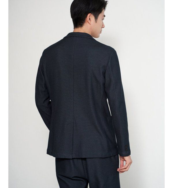 IKKA LOUNGE「GOKU楽ワークハニカムデニムジャケット」|テーラードジャケット|